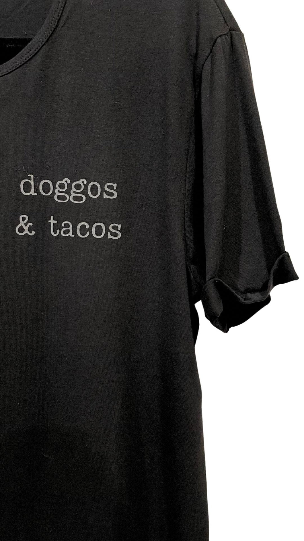 T-Shirt: Doggos & Tacos (M only, low stock)